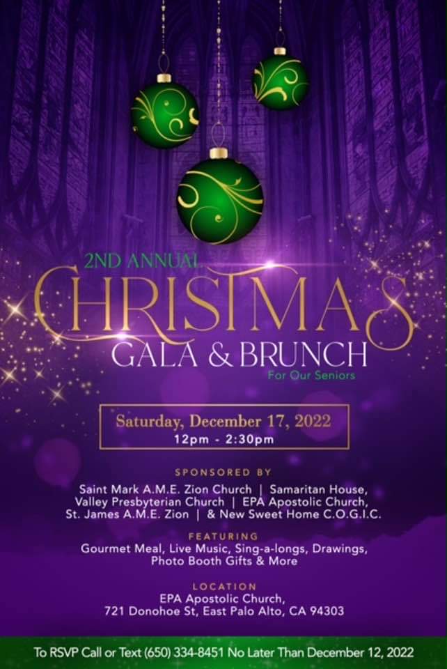 2nd ANNUAL CHRISTMAS GALA & BRUNCH City of East Palo Alto