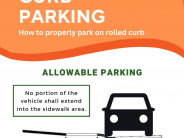 Parking along rolled curbs - English