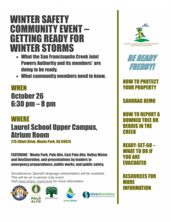 WINTER SAFETY COMMUNITY EVENT-GETTING READY FOR WINTER STORMS