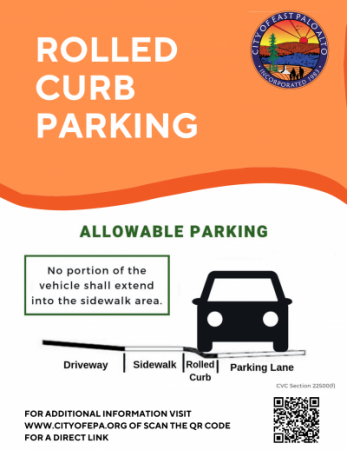 Rolled Curb Parking
