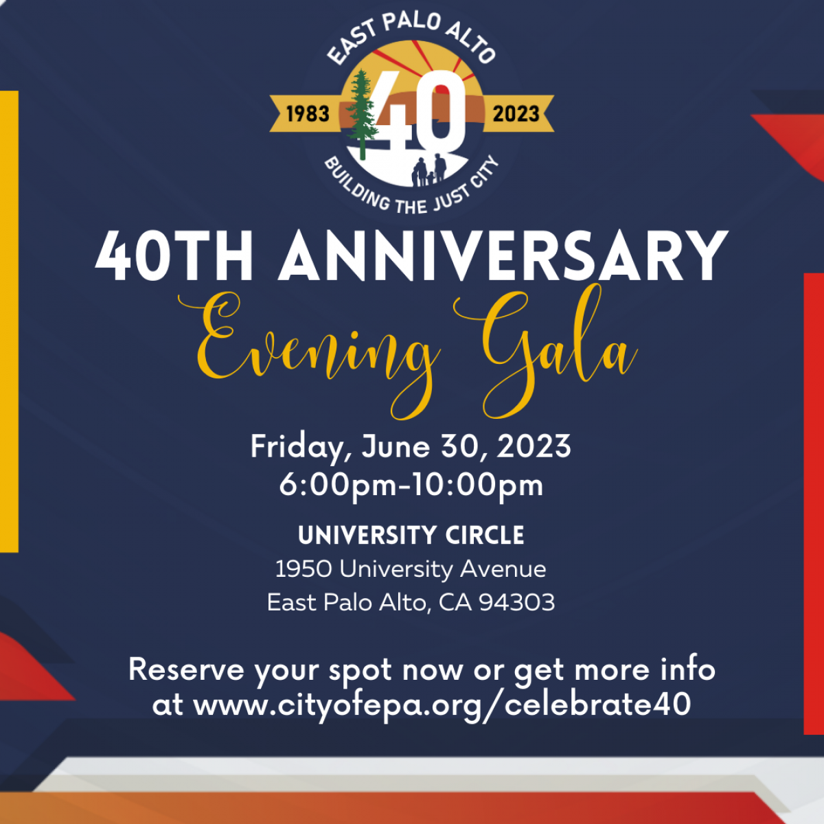 40th Anniversary Evening Celebration 