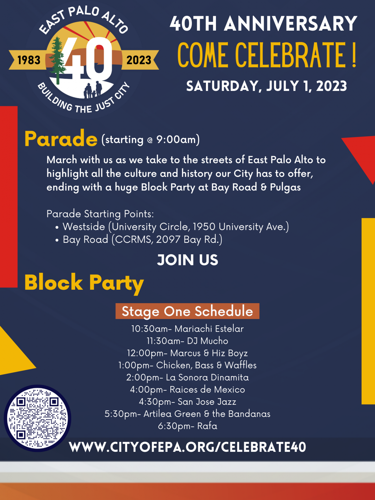 40th Anniversary Block Party & Parade