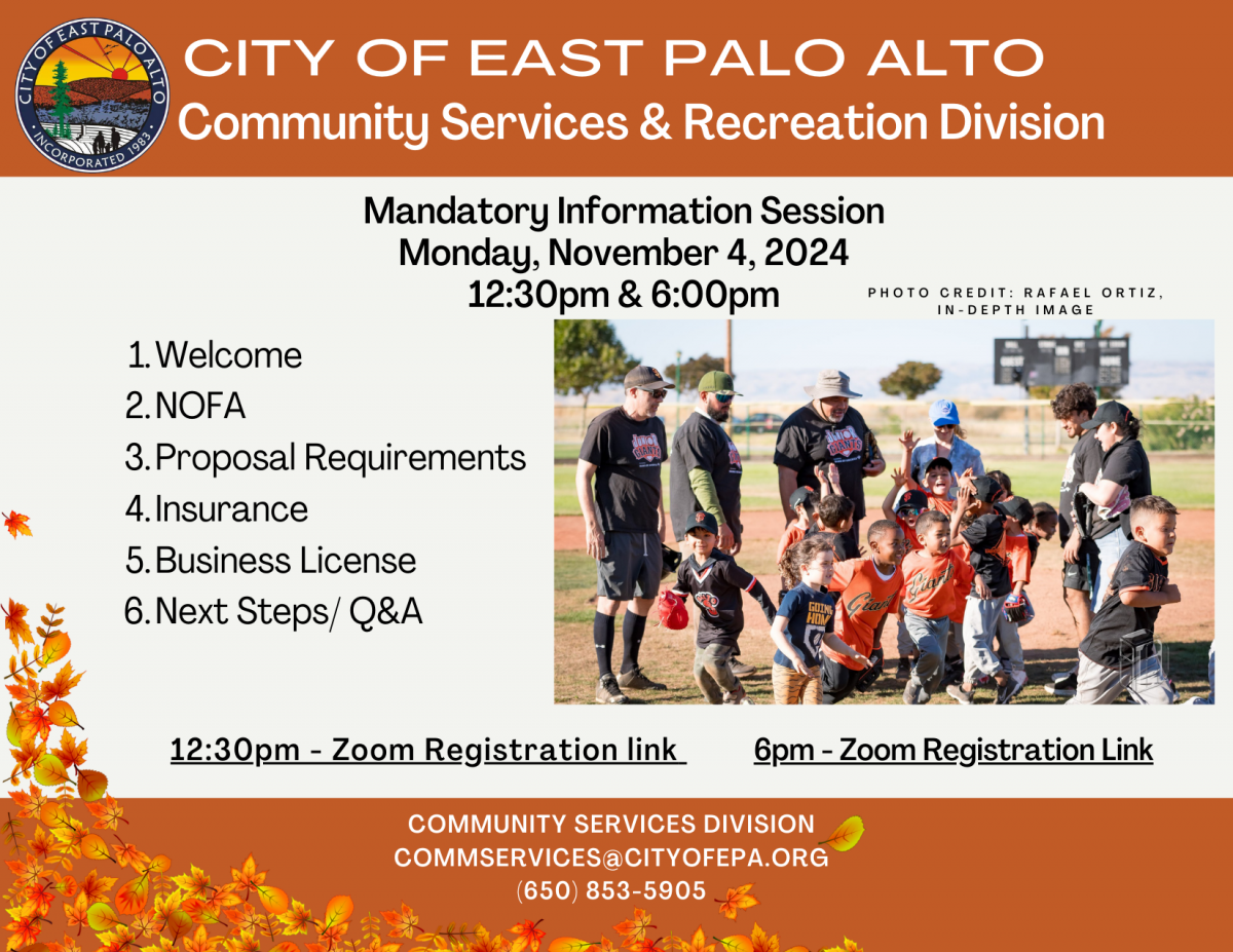 2025 Summer Park Activation Information Session Graphic