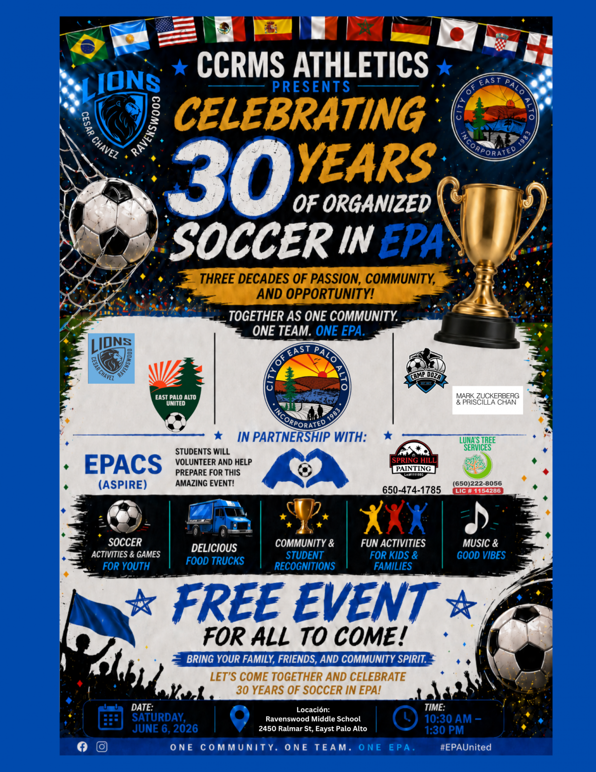 30 Years of Organized Soccer in EPA