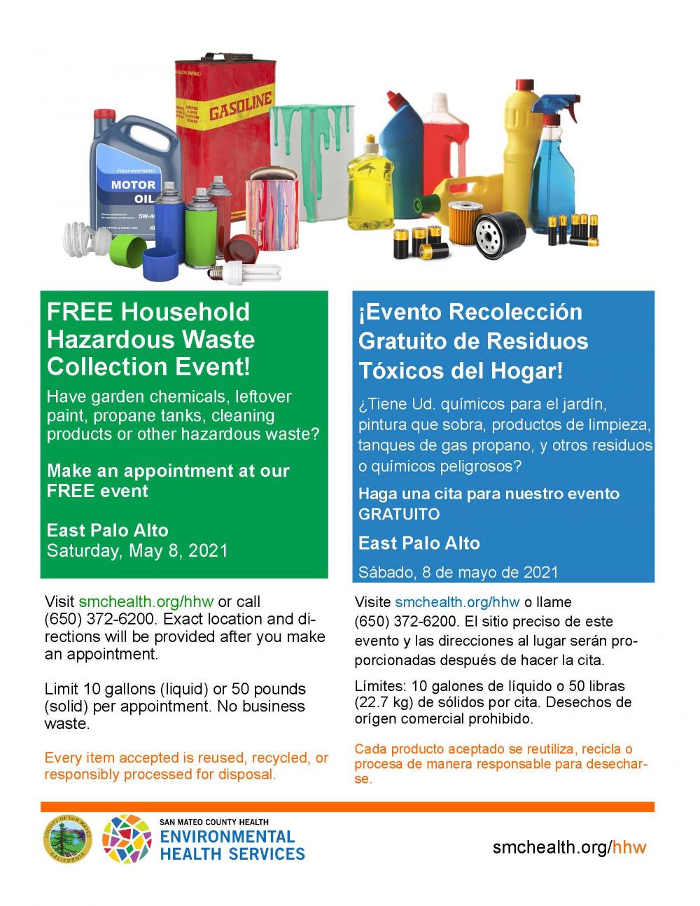 Household hazardous outlet waste disposal