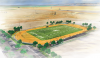 Overview of the athletic field